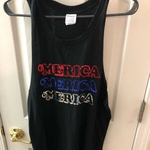 Pink ‘Merica muscle tank